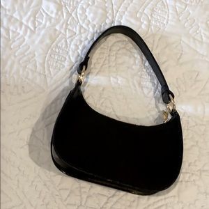 Small Black Leather Zara handbag